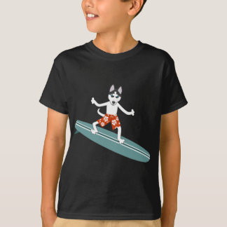 Camiseta Persona que practica surf de Longboard del husky