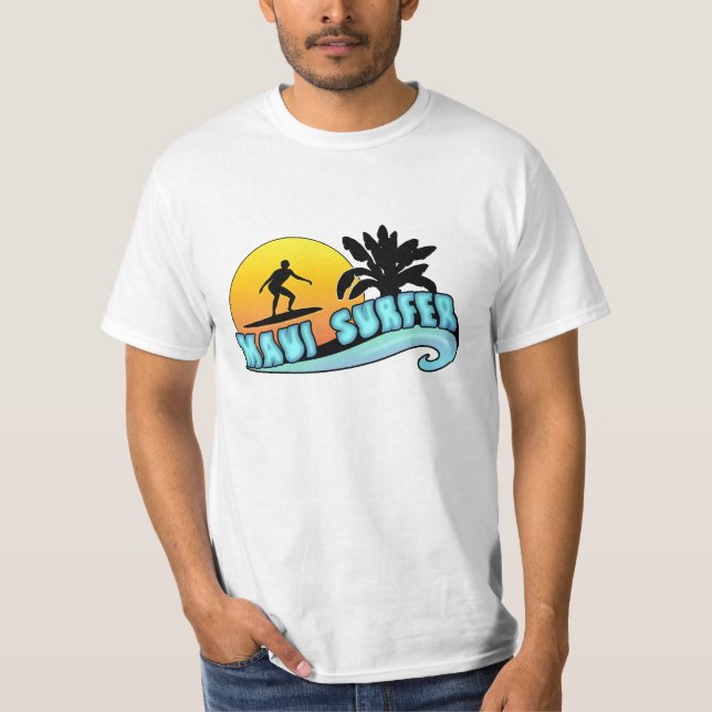 Camiseta Persona que practica surf de Maui (Anverso)