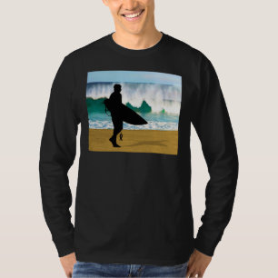 Camiseta Persona que practica surf estrellando el tubo
