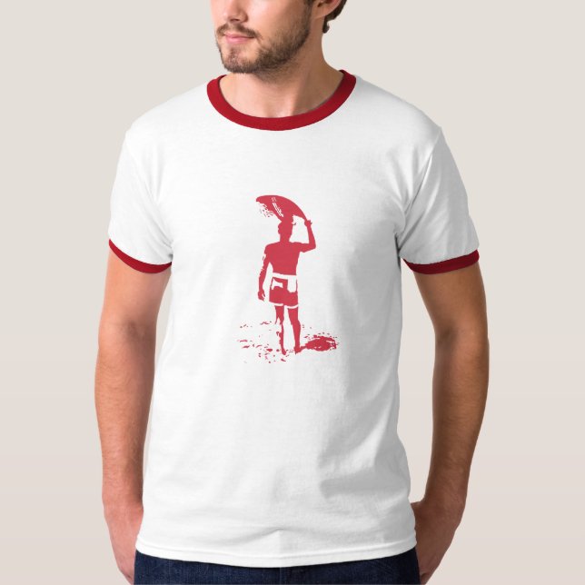 Camiseta Persona que practica surf fresca sola (Anverso)