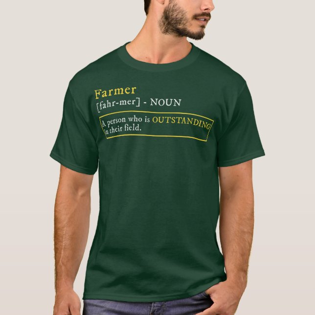 Camiseta Persona que sobresale en su agricultor (Anverso)