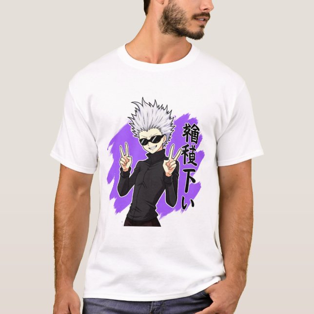 Camiseta Personaje blanco-haitiano estilo anime de Guay (Anverso)