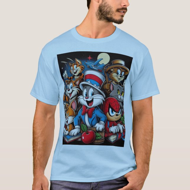 Camiseta Personaje clásico de caricatura (Anverso)