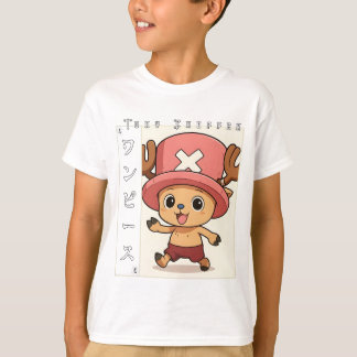 Camiseta Personaje de anime de reno lindo con medicina roja