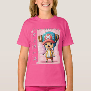Camiseta Personaje de anime de reno lindo con medicina roja