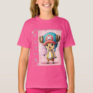 Camiseta Personaje de anime de reno lindo con medicina roja