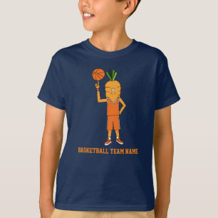 Camiseta Personaje de baloncesto infantil con nombre de equ