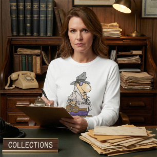 Camiseta Personaje de Cobrador de Facturas Divertido