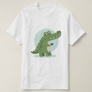 Camiseta Personaje de cocodrilo lindo