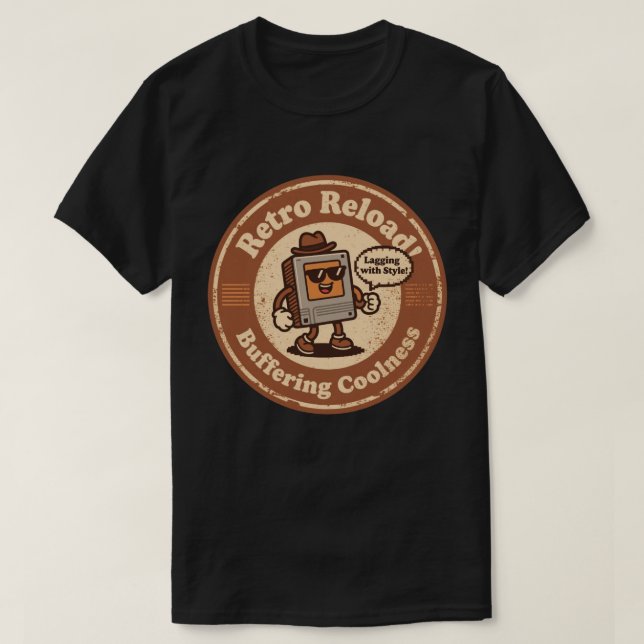 Camiseta Personaje de computadora de arte de píxeles "¡Rete (Diseño del anverso)