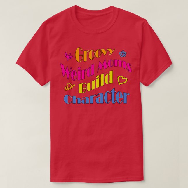 Camiseta Personaje de construcción de mamás extrañas y groo (Diseño del anverso)