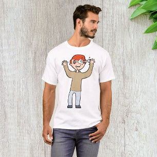 Camiseta Personaje de Dibujos Animados con los Ojos Desorbi