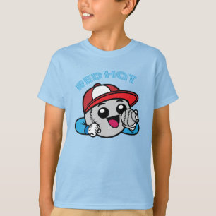 Camiseta personaje de dibujos animados de béisbol