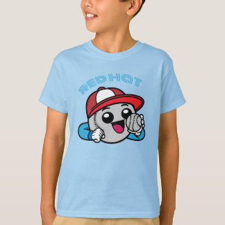 Camiseta personaje de dibujos animados de béisbol