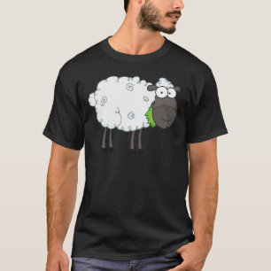 Camiseta Personaje de dibujos animados de las ovejas negras