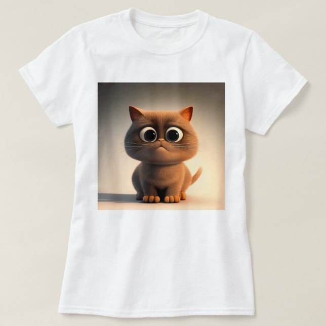 Camiseta personaje de dibujos animados ilustracion de un ga (Diseño del anverso)