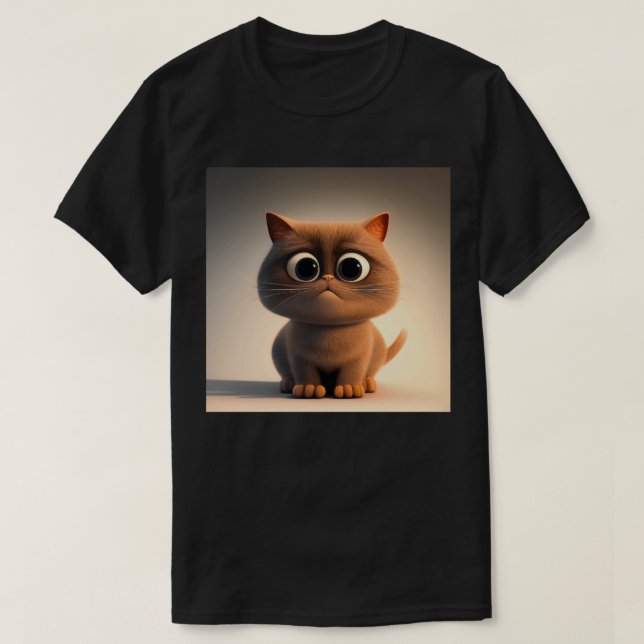 Camiseta personaje de dibujos animados ilustracion de un ga (Diseño del anverso)