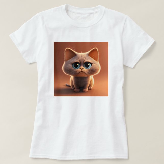 Camiseta personaje de dibujos animados ilustracion de un ga (Diseño del anverso)