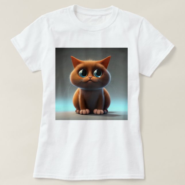 Camiseta personaje de dibujos animados ilustracion de un ga (Diseño del anverso)