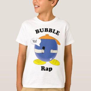 Camiseta Personaje de dibujos animados lindo con micrófono