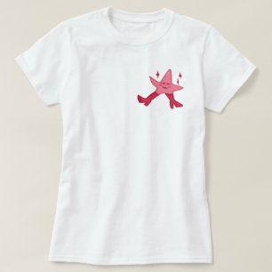 Camiseta Personaje de Estrella de Mar Rosa con Tacones Dibu