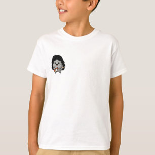 Camiseta Personaje de estrella de rock linda tocando la gui
