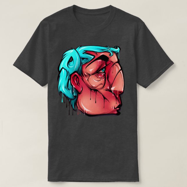Camiseta Personaje de graffiti (Diseño del anverso)