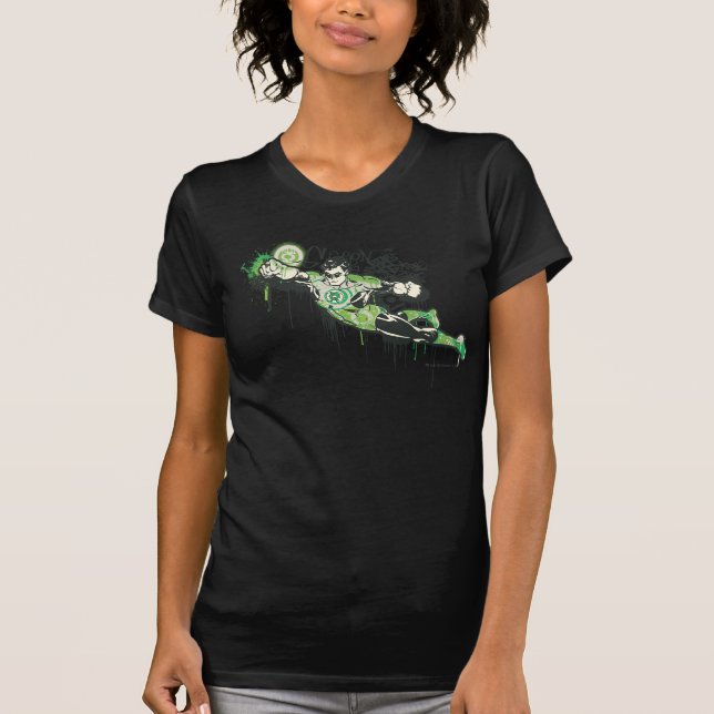 Camiseta Personaje de graffiti de linterna verde (Anverso)