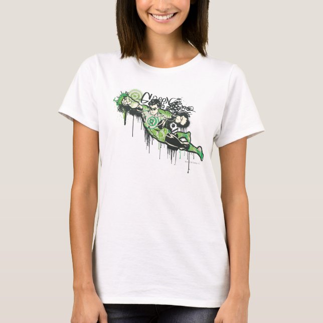 Camiseta Personaje de graffiti de linterna verde (Anverso)