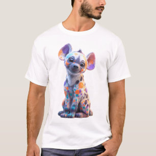 Camiseta Personaje de hiena con salpicaduras de pintura col