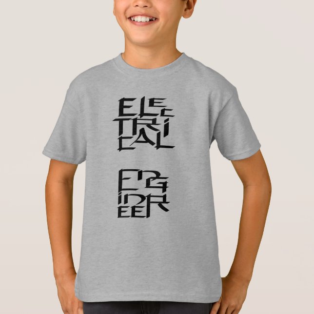 Camiseta Personaje de ingeniero eléctrico (Anverso)