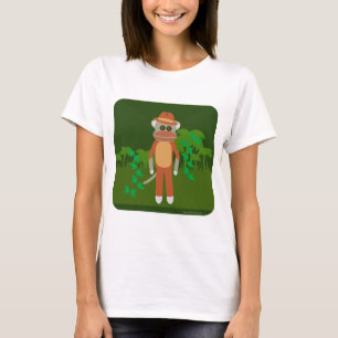Camiseta Personaje de mono de sock Tour Explorer de la jung