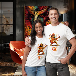 Camiseta Personaje de música divertido que toca la guitarra