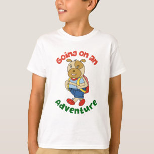Camiseta Personaje de perro lindo divertido dibujo animado