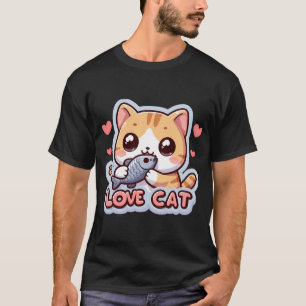 Camiseta Personaje de pez fugu japonés kawaii lindo