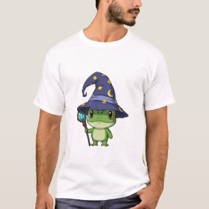 Camiseta Personaje de Rana Mago Caprichosa