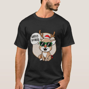 Camiseta Personaje de Reno Favorito de Santa