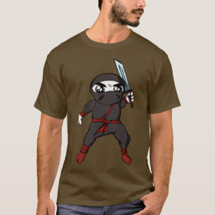 Camiseta Personaje de toon Ninja con Katana