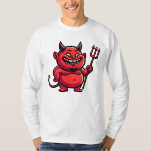 Camiseta personaje diabólico del personalizado gordo