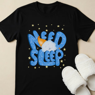 Camiseta Personaje Divertido Nube Necesita Dormir