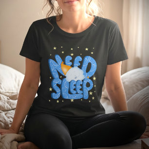 Camiseta Personaje Divertido Nube Necesita Dormir