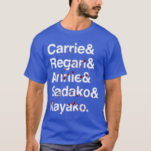 Camiseta Personaje femenino de película de terror sangrient