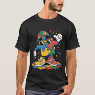Camiseta Personaje genial de pieza de rompecabezas - Ropa c
