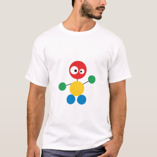 Camiseta Personaje Geométrico Divertido - Resumen de Colore