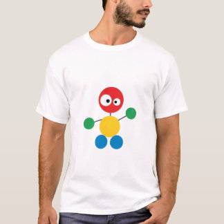 Camiseta Personaje Geométrico Divertido - Resumen de Colore