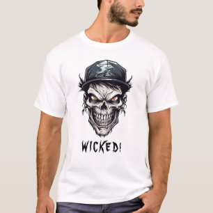 Camiseta Personaje Zombie Malvado, No Muerto