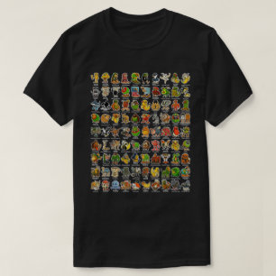 Camiseta Personajes De 90 Memes De Brainrot Italiano