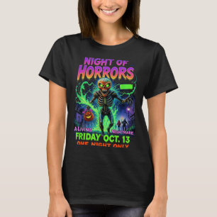 Camiseta Personajes de cine aterradores horrores nocturnos 