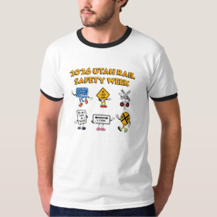 Camiseta Personajes de la Semana de Seguridad Ferroviaria