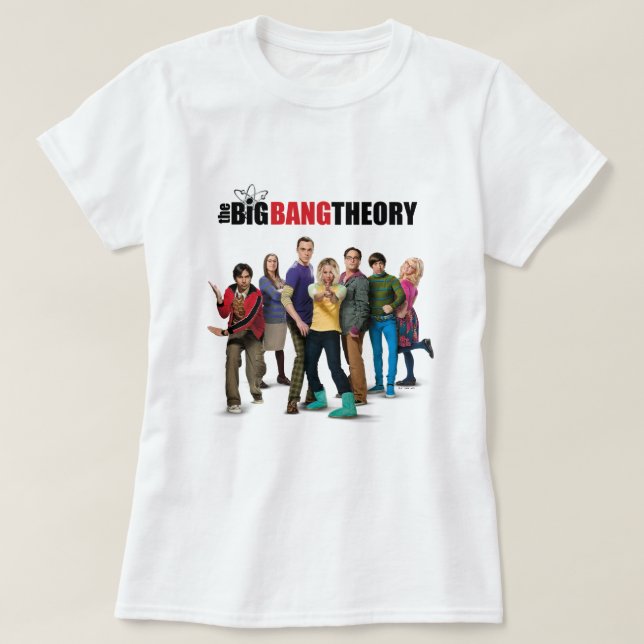 Camiseta Personajes de la Teoría del Big Bang (Diseño del anverso)
